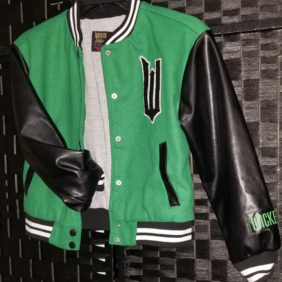 Justice Girls Wicked Varsity Jacket size 7/8 NWOT - Picture 1 of 4